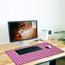 Magenta Japanese Pattern Desk Mat デスクマット