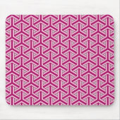 Magenta Japanese Pattern Mouse Pad マウスパッド (正面)