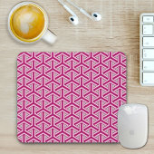 Magenta Japanese Pattern Mouse Pad マウスパッド