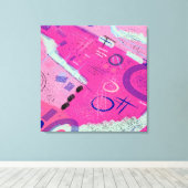 Magenta Joy キャンバスプリント (インサイチュ (ウッドフロア))