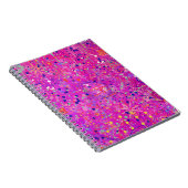 Magenta Jubilee Abstract Print  ノートブック (右側)
