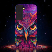 Magenta Magic Owl Samsung Galaxyケース