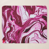 Magenta marble texture シェルパブランケット (正面(横))