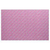 Magenta Mid Century Modern Floral Pattern ファブリック (ヤード)