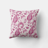 Magenta Paisley Pattern クッション (裏面)