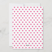 Magenta pink XOXO hearts Galentines Day photo シーズンカード (裏面)