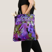 Magenta Purple blue yellow Hydrangeas flower Bride トートバッグ (クローズアップ)