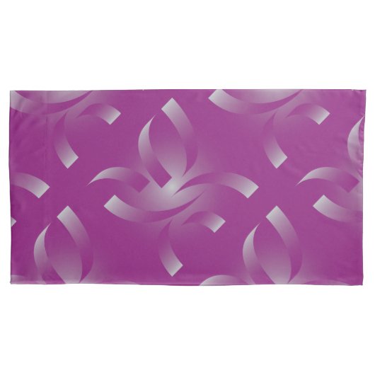 Magenta ribbons 枕カバー (正面左)