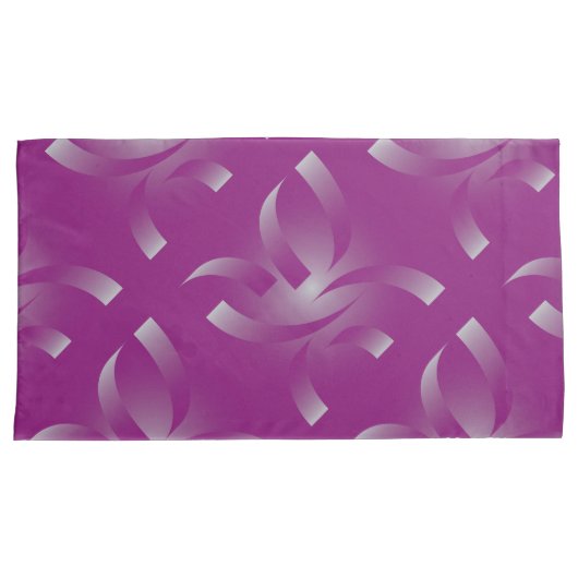 Magenta ribbons 枕カバー (正面右)