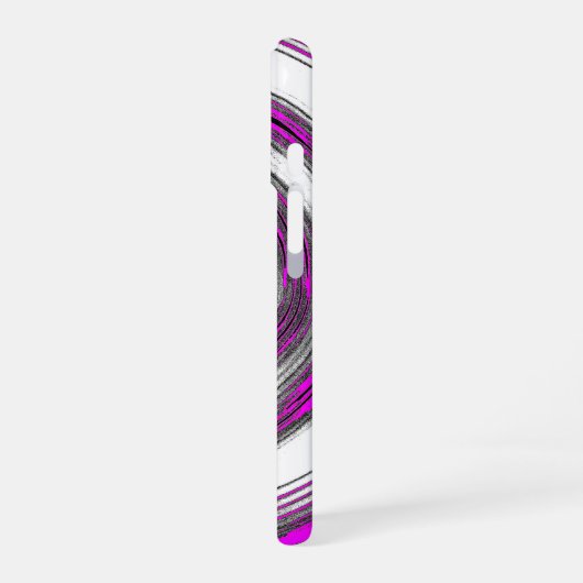Magenta Ripple Case iPhone 16ケース (左側面)