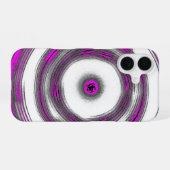 Magenta Ripple Case iPhone 16ケース (裏面横)
