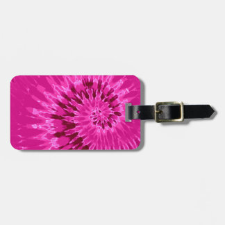 Magenta Spiral Tie Dye Luggage Tag ラゲッジタグ