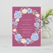 Magenta Striking Summer Wedding 招待状 (スタンド正面)