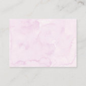 Magenta Violet Wildflower Guess How Many Shower Ga エンクロージャーカード (裏面)