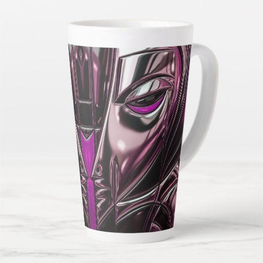 Magenta Vortex Mug カフェラテマグ (右アングル)