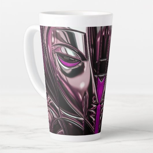 Magenta Vortex Mug カフェラテマグ (左アングル)