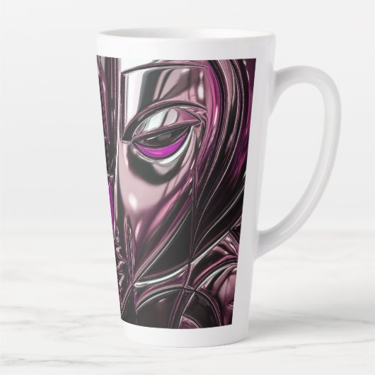 Magenta Vortex Mug カフェラテマグ (右)