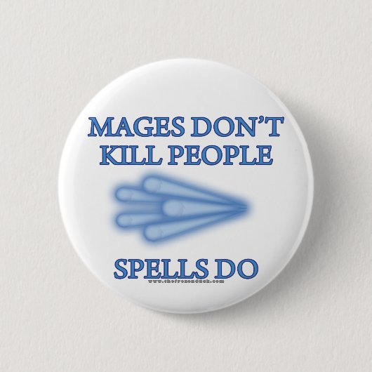 Magesは人々を…殺しません 缶バッジ (正面)