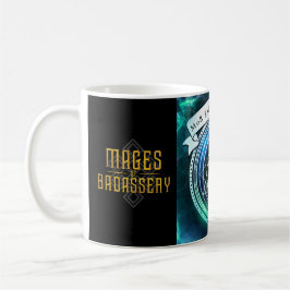 Mages of Badassery + Kaffeeklatsch -ターコイズマグ コーヒーマグカップ