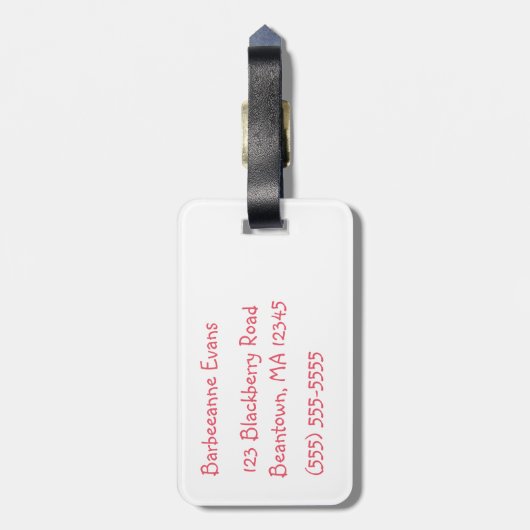 Maggieの人魚 ラゲッジタグ (裏面縦)