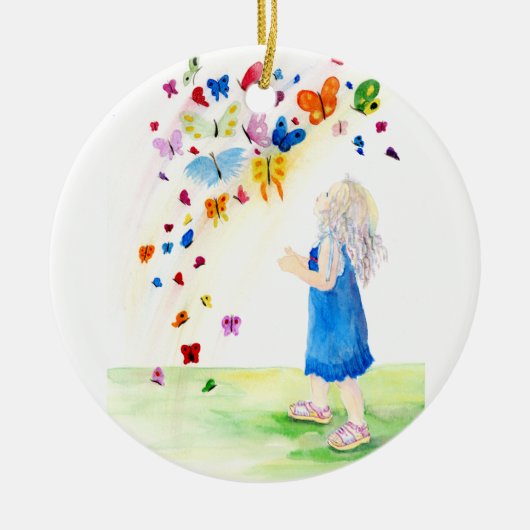 Maggieの蝶 セラミックオーナメント (正面)