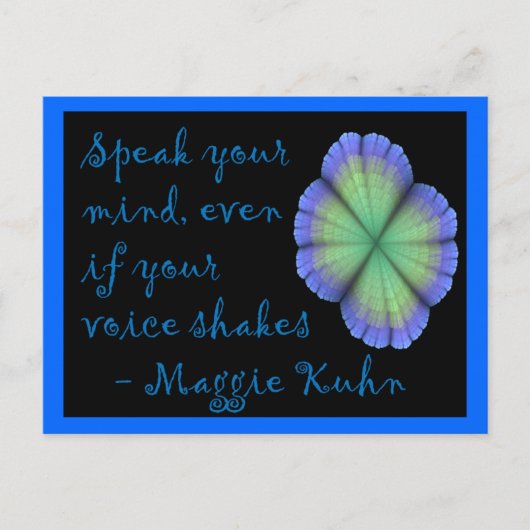 Maggie Kuhn – ポストカード (正面)