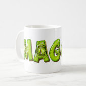 Maggie Name Kiwi Style Tasse Teetasse Kaffeetasse コーヒーマグカップ (正面左)