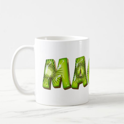Maggie Name Kiwi Style Tasse Teetasse Kaffeetasse コーヒーマグカップ (左)
