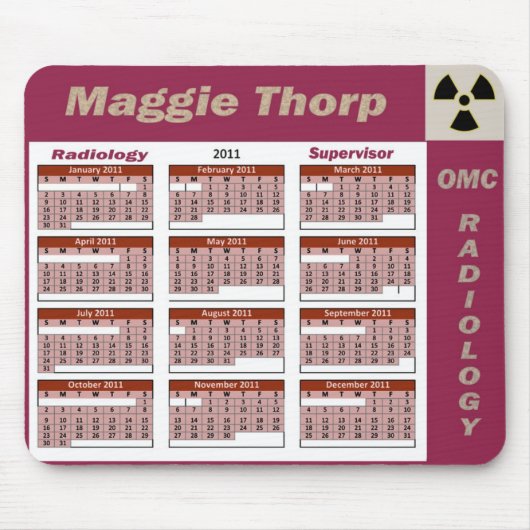 Maggie Thorpの放射線学によってすごいマウスパッド マウスパッド (正面)