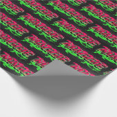 Maggie Vorname Name Graffiti red green ラッピングペーパー (角)