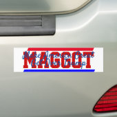 MAGGOTの動きがアメリカ素晴らしをトランプ越えさせる バンパーステッカー (車上)