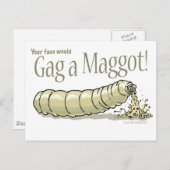 maggot_gag_zazzle ポストカード (正面/裏面)