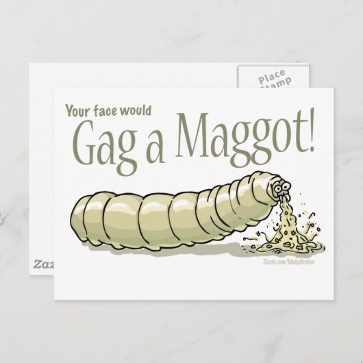 maggot_gag_zazzle ポストカード (正面/裏面)