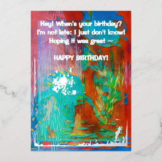 "MAGHIEによるカード" #CARDSBYMAGHIE CARDSBYMAGHIE.COM 箔シーズンカード (正面)