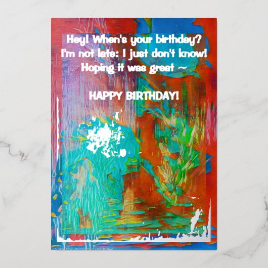 "MAGHIEのカード" #CARDSBYMAGHIE CARDSBYMAGHIE.COM 箔シーズンカード (正面)