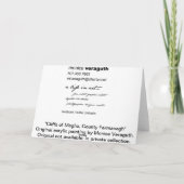 Maghoの挨拶状の崖 カード (裏面)