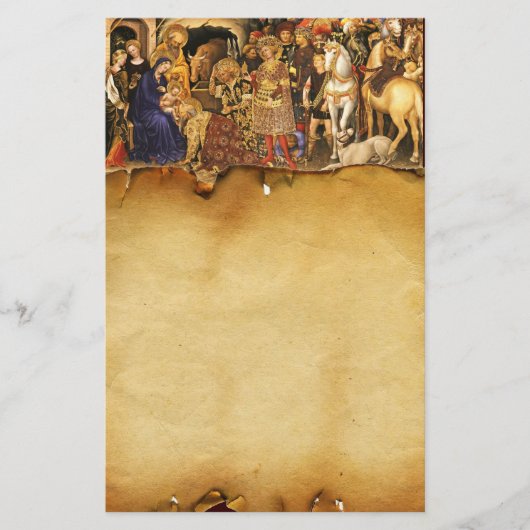 MAGIの崇拝,出生クリスマスパーチメント 便箋 (正面)