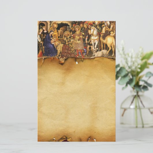 MAGIの崇拝,出生クリスマスパーチメント 便箋 (スタンド正面)