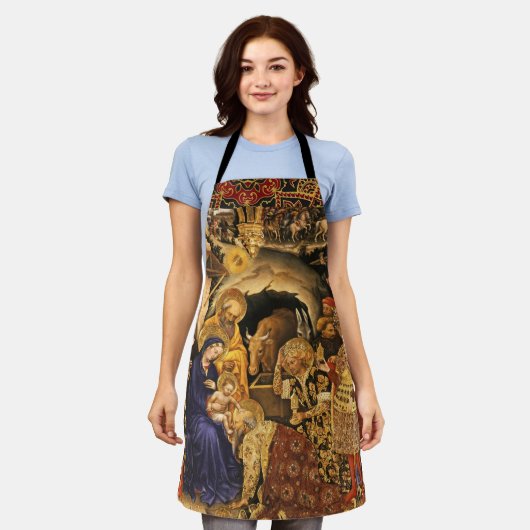 MAGI Gentile Da Fabrianoの崇拝、クリスマス エプロン (着用した状態)