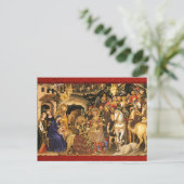 MAGI Gentile Da Fabrianoの崇拝、クリスマス シーズンポストカード (スタンド正面)