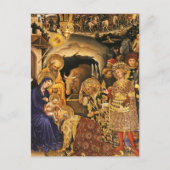 MAGI Gentile Da Fabrianoの崇拝、クリスマス シーズンポストカード (正面)