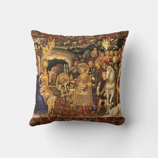 MAGI Gentile Da Fabrianoの崇拝,出生 クッション (裏面)