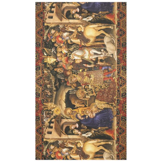 MAGI Gentile Da Fabrianoの崇拝，出生 テーブルクロス (正面)