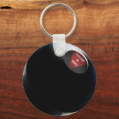 Magic 8 Ballは「運勢は良いよ」と言っています キーホルダー (正面)