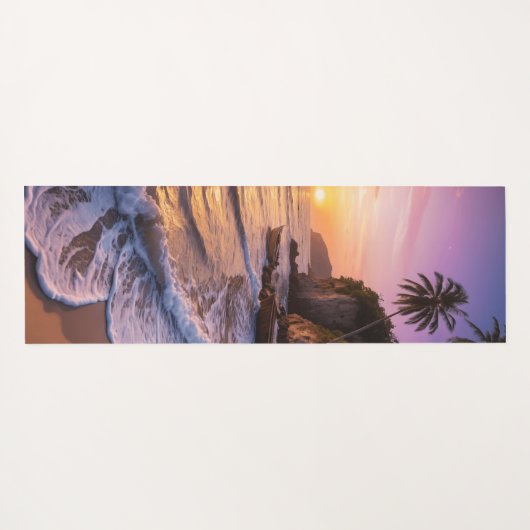 magic beach ocean sand sun outdoors ヨガマット (裏面(横))