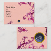 MAGIC BERRIES モノグラム 宝石 ブルー 名刺 (正面/裏面)