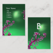 MAGIC BERRIES モノグラム 翠緑 名刺 (正面/裏面)