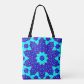 Magic Blue kaleidoscope flourished トートバッグ (裏面)