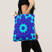 Magic Blue kaleidoscope flourished トートバッグ (クローズアップ)