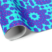 Magic Blue kaleidoscope flourished ラッピングペーパー (ロールコーナー)